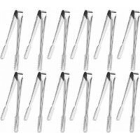 12 Pcs Pince Bonbon, Pince a Sucre Glace, Inoxydable Pince, pour Glace, Sucre, Biscuit, Bar, Buffet, Grill Bar Cuisine et Plus (1/5)
