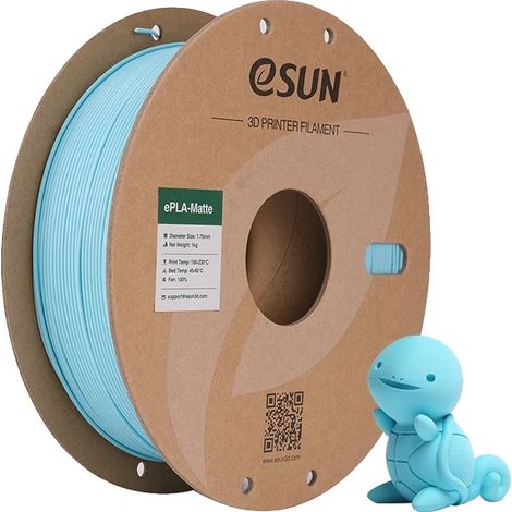 Filamento per stampante 3D, finitura opaca, elevata compatibilità, blu lago (1/2)