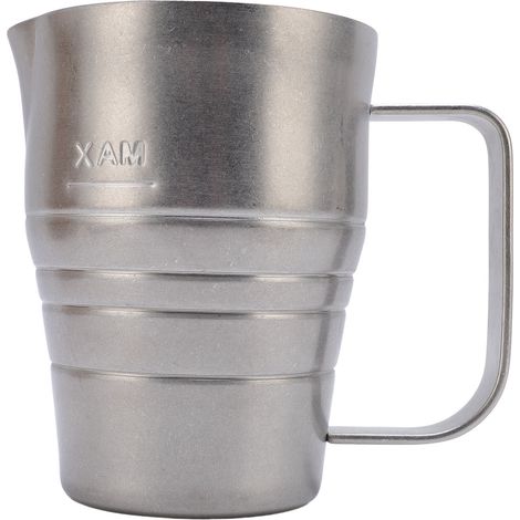Pichet mousseur à lait en acier inoxydable 304, tasse à café multifonction résistante à la corrosion, pour bar, maison, magasin, 670 ml. (1/5)