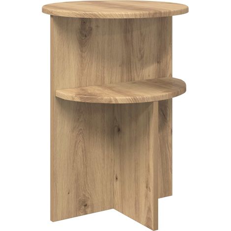 Maison Exclusive - Beistelltisch Artisan-Eiche Ø 39,5 x 55 cm Hol