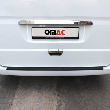 OMAC Ladekantenschutz Stoßstangenschutz für Mercedes Vito W639 2003-2010 Pre-FL – Acryl matt schwarz (1/5)