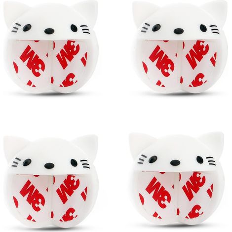 Animal Mignon Coin Table Crash Protection Meubles Coin Maintient Épais Enfants En Sécurité 4 Pièces Blanc (1/5)
