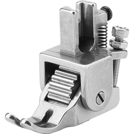 Pied presseur à rouleau pour cuir, tissus épais et matériaux lourds, machine à coudre réglable (1/5)