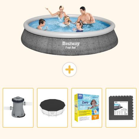 Bestway Bestway Fast Set Ronde - 396x84 cm - 5-pièces S259 (1/5)