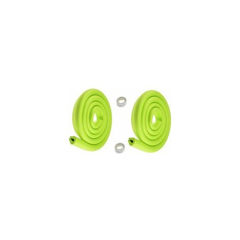 Lot de 4 mètres de protection anti-choc en U, mousse verte, coins de table en verre, sécurité enfant –