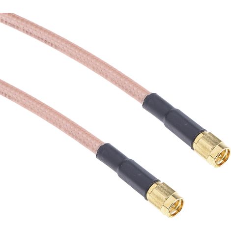 Câble coaxial RG142U RS PRO, Avec connecteur SMA à contact mâle Noir, 1m, MIL-STD-348A ( Prix pour 1 ) (1/3)