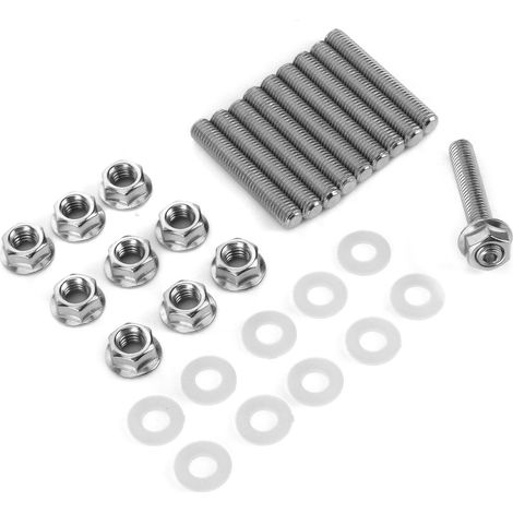 Kit de goujons de culasse de collecteur d'échappement en acier inoxydable, compatible avec les moteurs Honda Acura série CBDHF. (1/5)