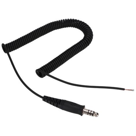 Selbstbau-Ersatzkabel für Hubschrauberhelme mit U-174/U-Militärstecker und Adapterfeder (1/5)