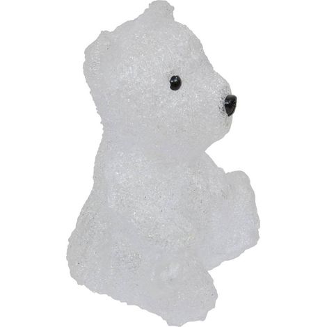Luce acrilica a forma di orso 16 led fissi e lampeggianti h.20cm - Feeric lights & christmas