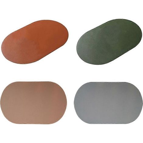 Platzsets, isolierende Platzsets, rutschfest, ölbeständig, wasserdicht, hitzebeständig, fleckenabweisend, leicht zu reinigen (4 Stück) (1/5)