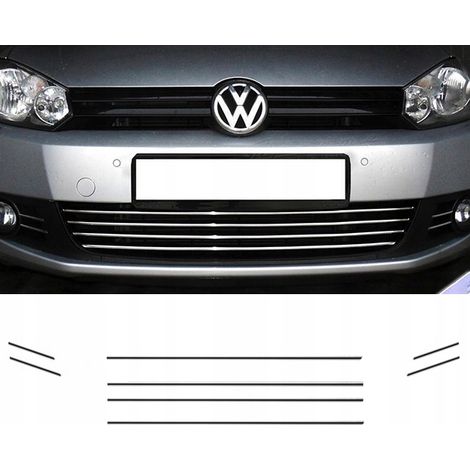 VW GOLF VI 6 - Moldura parrilla CROMADA PARRILLA Tuning (1/4)