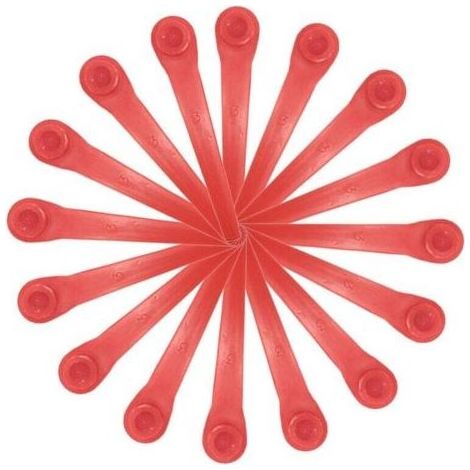 Lot de 100 Lames en Plastique compatibles avec Coupe-Bordure Gardena, Lames de Rechange pour Coupe-Bordures Gardena et Coupe-Bordures sans Fil. (1/5)