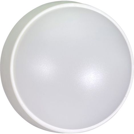 Hublot LED Rond Blanc, 8W, 720 Lumens, IP54, 4000K blanc-neutre - Tibelec (1/5)