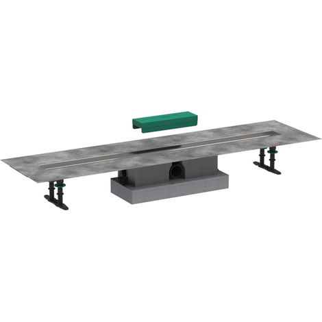 Hansgrohe uBox universal - Set completo canalina lineare per doccia 1000, montaggio standard, acciaio inox 56026180 (1/2)