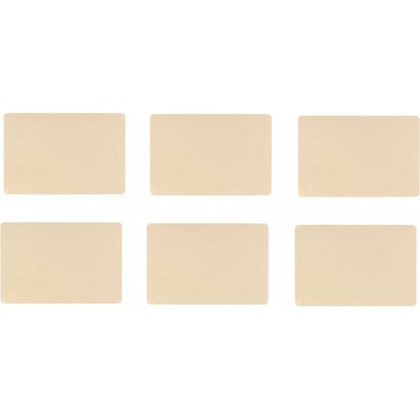 Lot de 6 sets de table Tenor - L 45 x l 30 cm - Polyuréthane - Beige - Livraison gratuite (1/3)