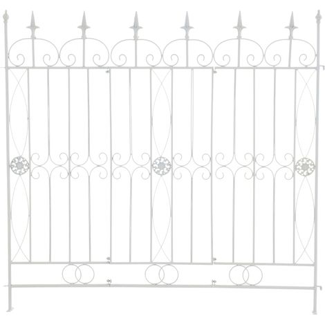 Reja De Jardín Mangold En Metal Blanco