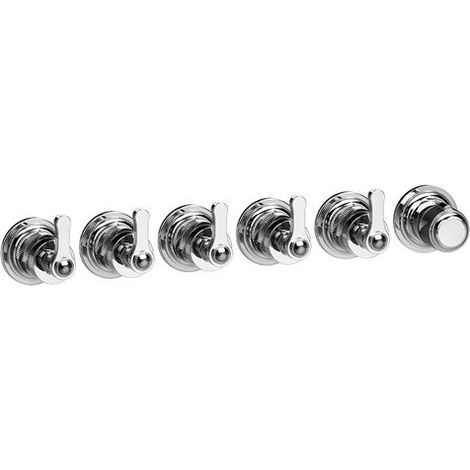 Termostato programable Gessi Venti20, 5 vías, montaje mural