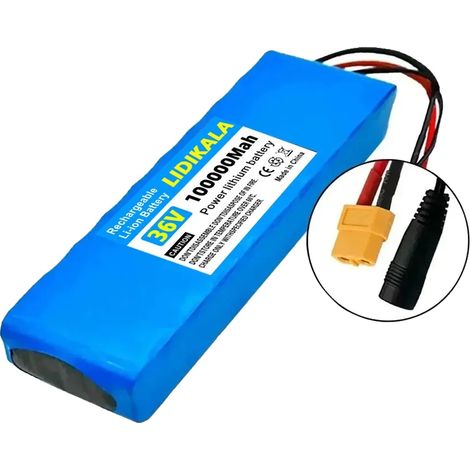 Batterie Lithium Ion, 36V, Capacité 100Ah, XT60- DC, 36V-a (1/2)