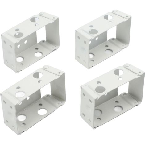 Juego de 4 soportes para persianas venecianas - Accesorios de montaje lateral blancos para persianas venecianas (1/5)