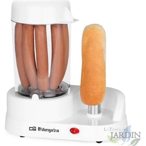 Macchina per hot dog Orbegozo. Da 1 a 6 salsicce. Potenza 350W.