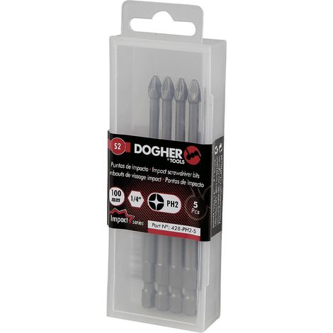 Dogher 428-PH2-5 CAJA 5 PUNTAS DE IMPACTO S2 PH2 100MM