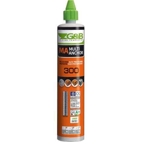 ANCORANTE CHIMICO ML 300 per pistola silicone- 12 pezzi  - G&B