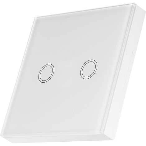 eWeLink 2CH T433 86 Type Panneau tactile mural de luxe collant 433 MHz Télécommande RF sans fil Modules d'automatisation 2 gangs Prise en charge de tous les produits SONOFF Lampe d'escalier (1/5)
