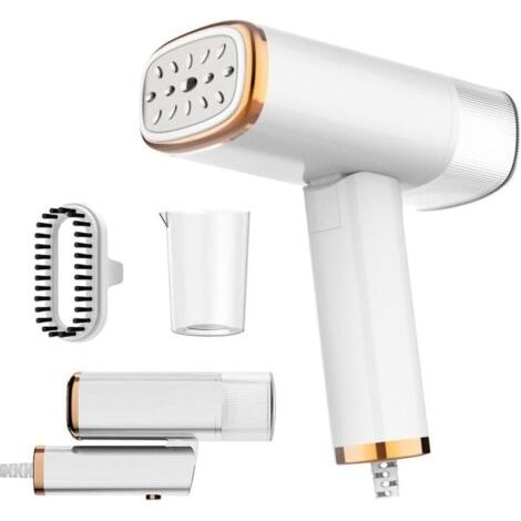 Vaporizzatore per indumenti, mini ferro da stiro pieghevole da 1000 W, vaporizzatore da viaggio portatile con serbatoio dell'acqua da 100 ml, uscita di vapore continua (1/3)