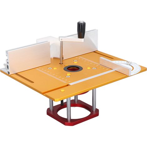 Kit de levage pour défonceuse, base de levage 0-54 mm, plaque d'insertion pour table de défonceuse pour machines de fraisage de 64-65 mm (1/5)