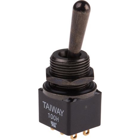Interrupteur à levier RS PRO, On-(On), 2RT, 5 A @ 250 V c.a. ( Prix pour 1 ) (1/2)