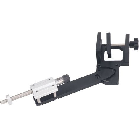 Guide de perçage réglable en alliage d'aluminium pour chevilles et tubes, gabarit d'angle pour perceuse, outil de menuiserie pour tiges rondes (1/5)