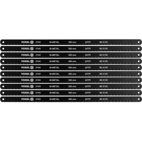 Set di 10 lame per sega bimetalliche Vorel