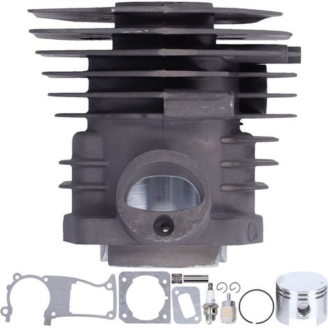 Cylinder Kit, 44mm Chainsaw Engine Cylinder Assembly with 5-Piece Kit: Piston, Spark Plug Gasket, Filter Bearing for Husqvarna 350, 346, 351, 353, 346XP Chainsaw (1/5)