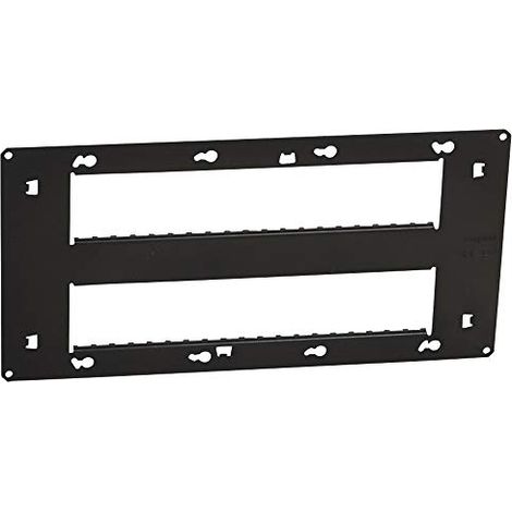Legrand – Support universel Batibox pour 2x10 modules – Fixation avec vis – Métal et plastique – Installation verticale/horizontale – 80268