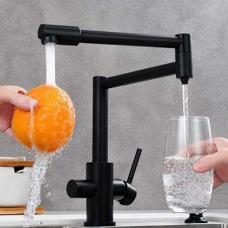Mitigeur cuisine rabattable cuivre noir modèle bas eau filtrée 44 × 31 × 8 cm 1,953 kg – Livraison gratuite (1/5)