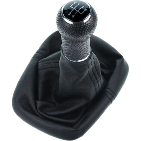 [JAMAIS UTILISÉ]Soufflet Levier de Vitesse Pommeau de Vitesse 12mm compatible avec VW Golf 1 2 3 Polo 3 6N Boite 5 Vitesses Plug & Play Noir (1/4)