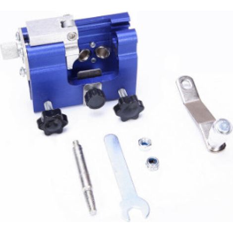 Afilador de cadena portátil manual para motosierra, herramienta de ferretería doméstica, incluye un cabezal afilador de cadena (azul, tamaño M). (1/5)