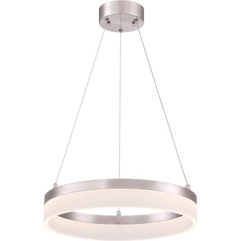 Dimmable LED pendant light Lucy Nickel / Acrylic glass
