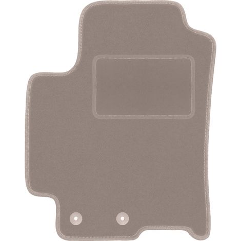 Tapis de sol conducteur en velours beige pour Kia Stonic (2017-)