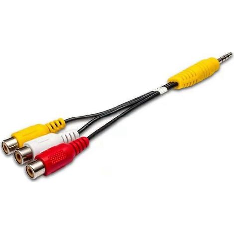 3,5-mm-auf-3RCA-Audiokabel, 3,5-mm-Adapterkabel für Heimkino-Verstärker
