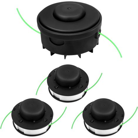 Cabezal de repuesto C2-2 para desbrozadora y carretes para Stihl FSA 56, cabezal de repuesto para desbrozadora, 1 cabezal de repuesto para desbrozadora, 3 líneas de carrete