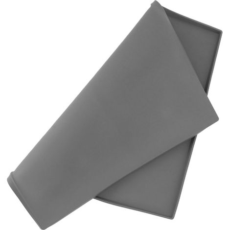Tapis de cuisson en silicone robuste pour barbecue, protège votre plancha des rongeurs, des débris et de la rouille. Tapis toutes saisons, 43 cm (17 po), gris.