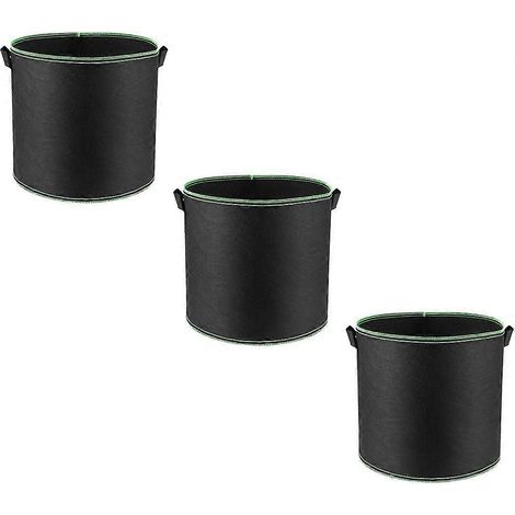 Sacs de culture respirants pour plantes, lot de 3 sacs noirs résistants (1/5)
