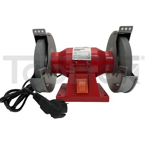 SMERIGLIATRICE MOLA DA BANCO 150W 2 DISCHI IN PIETRA 150mm (1/3)