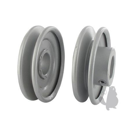 Poulie clavetée gorge trapézoïdale pour tondeuse – Ø ext. 88,90 mm – Ø int. 25,40 mm – Adaptable – PGT18 (1/2)