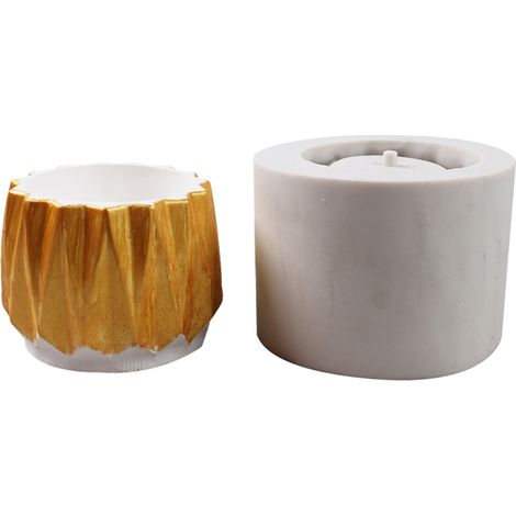 Maceta de silicona para suculentas, pastel de chocolate, herramienta artesanal, decoración de jardín, maceta de cemento (1/5)