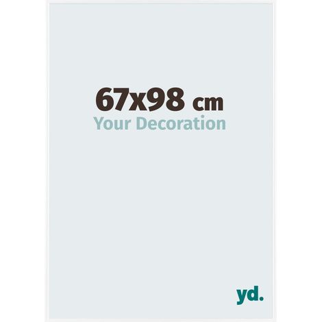 yd. - Cadre photo 67x98 - Blanc Brillant - Plastique - Evry
