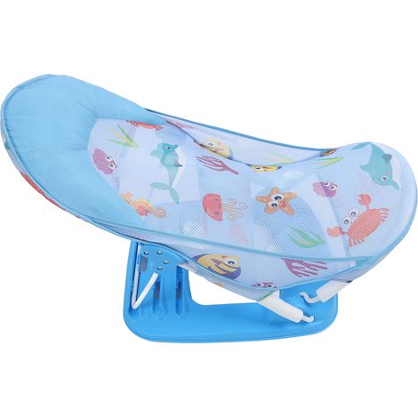Siège de bain pour bébé pliable et portable, antidérapant, support de bain pour nouveau-né et nourrisson. (1/5)