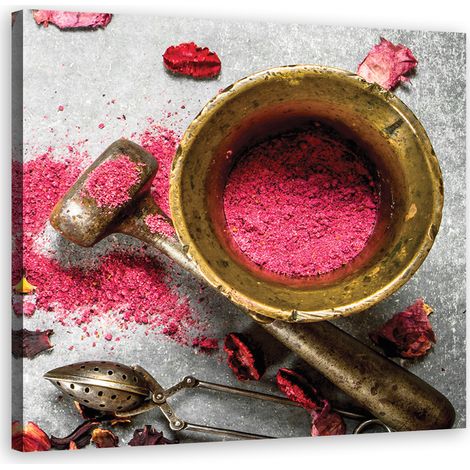 Quadro su tela, Polvere rosa - 30x30 (1/5)