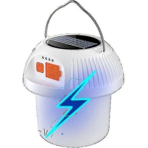 Lampe de camping solaire LED rechargeable par USB, ampoule pour tente extérieure (1/5)